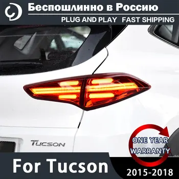 AKD Car Styling Světla pro Hyundai Tucson 2015-2018 zadního Světla DRL Svítilny směrové Brzdy, Reverzní Auto Příslušenství