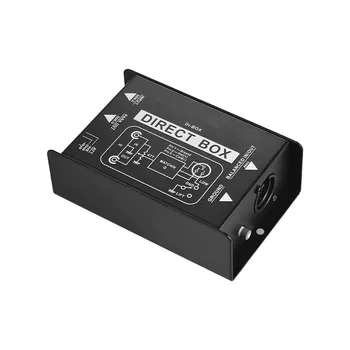 Audio Konvertor Single Channel DI Box Pasivní DIRECT BOX DI-Box s Přímým Vstřikováním Audio Box